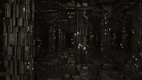 Mysterious Sci Fi Underground Environment