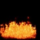 The flames burn and float like a real fire to be gradually extinguished Isolated by Alpha channel - VideoHive Item for Sale
