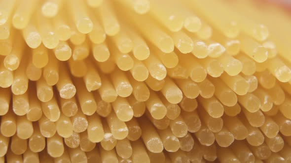 Raw Spaghetti, Macro Shot As Background