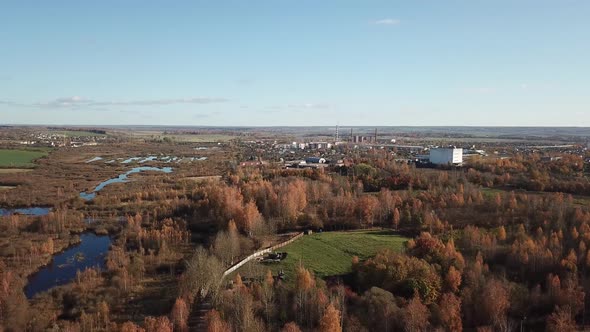 Autumn Landscape Aerial View 11