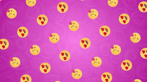 Love Emoji Background