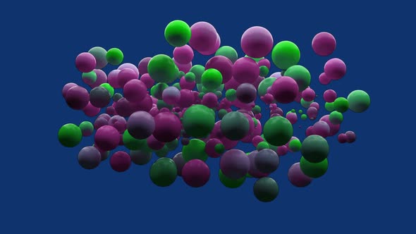 Digitally generated video of bubbles 