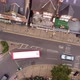 An Aerial View From Above of a Fork in a Small Street in Wimbledon London - VideoHive Item for Sale