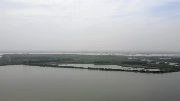 Aerial The Changjiang River