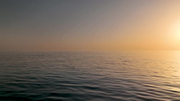 Colorful sunset over the Mediterranean Sea