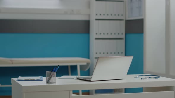 Nobody in Medical Office with Decor for Healthcare