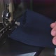 while sewing fabric on the sewing machine - VideoHive Item for Sale