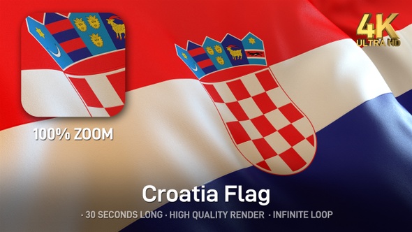 Croatia Flag - 4K