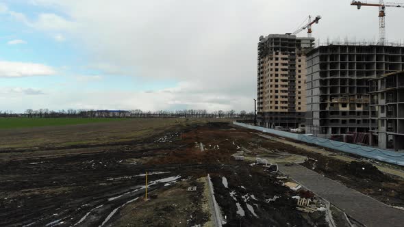 Construction site from a height.