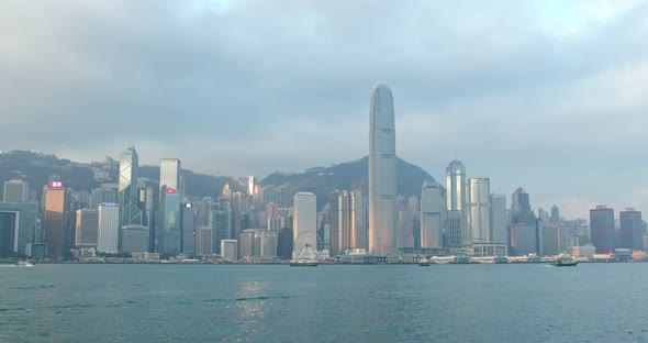 Victoria Harbor, Hong Kong skyline