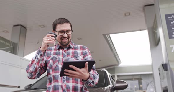 Car Refueling Business People Concept