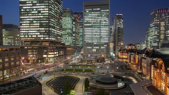 Japanese Highrise Office Skyscrapers Tokyo Square