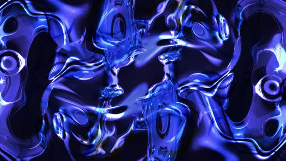 Blue Color Abstract Liquid Motion Animated Background