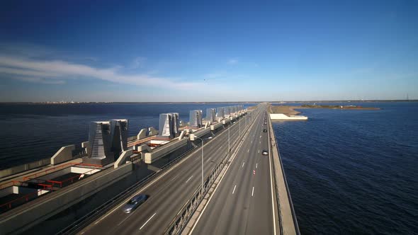 A Dam Protecting a Large City From Floods