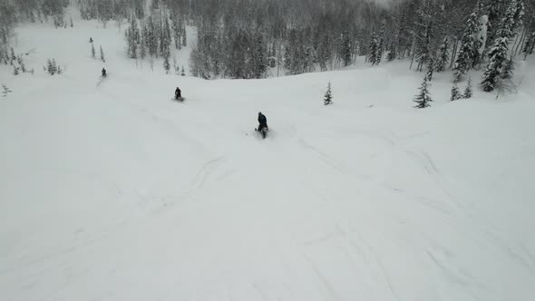 Group Descent From the Mountain on Snowmobiles