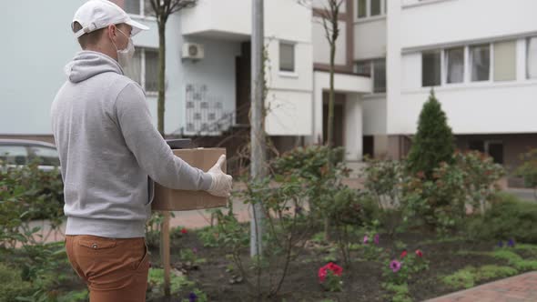 Delivery of parcels during a pandemic to the address