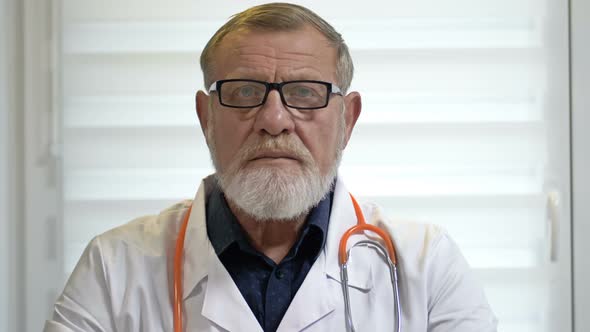 Portrait of an Elderly Doctor