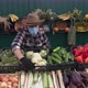 Cauliflower at the Farmers' Market. Slow Motion 2x. - VideoHive Item for Sale
