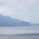 Rainy day, rain cloud passing over Lake Ohrid, Macedonia - VideoHive Item for Sale