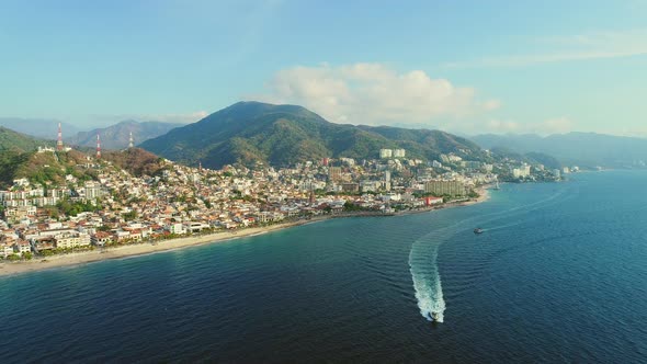 Sunset in the City of Puerto Vallarta