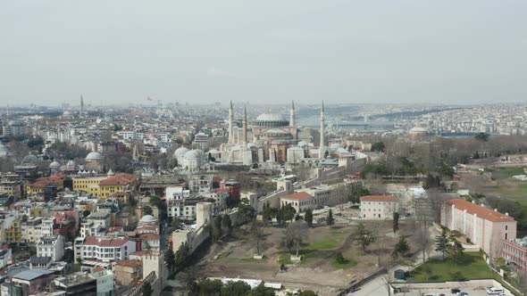 Aerial View of Hagia Sophia