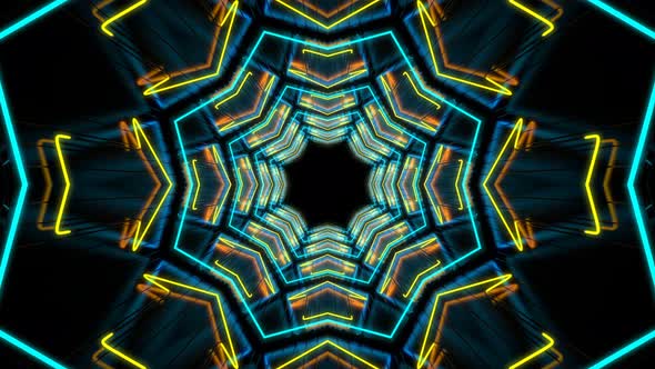 Abstract Neon Way Tunnel Loop alt