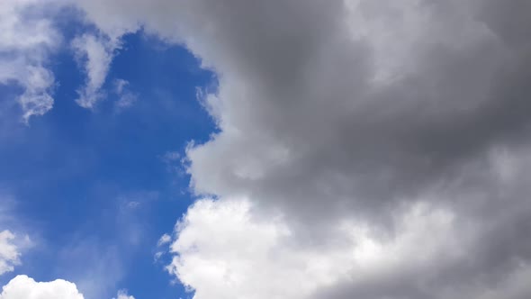 Thunderclouds Turn To White Clouds