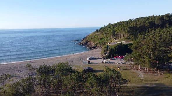 Beach In Navia, Aerial View