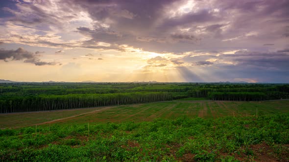 View of Colorful dramatic sky sunset or sunrise with Moving clouds background alt