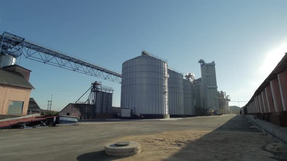 Steel grain silos