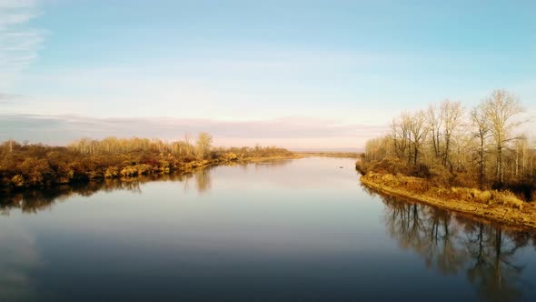 River View From Bird Flight