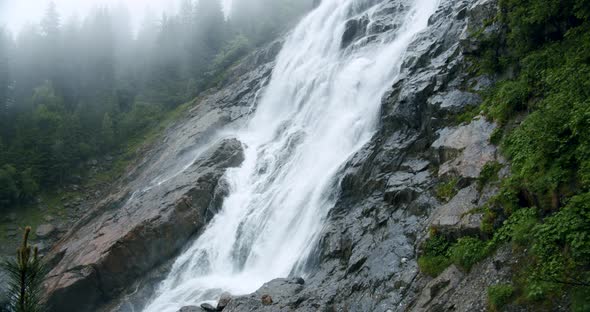 Grawa Waterfall in Stubai Austria