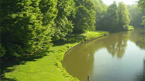 Lake at the park (Fort-Louis, France)