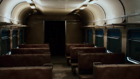 Interior of Old Soviet Electric Train alt