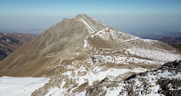 Glaciological Station High in the Mountains