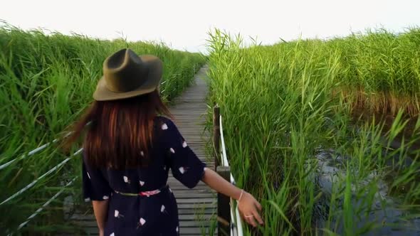 Happy Woman In Nature