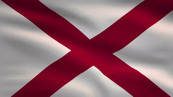 Alabama State Flag Background 4K