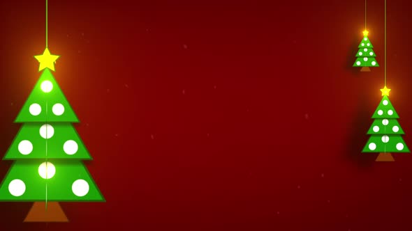 Christmas Background With Christmas Tree