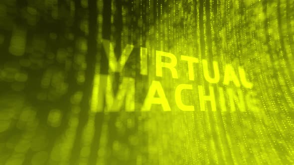 Abstract Tech Source Code Virtual Machine