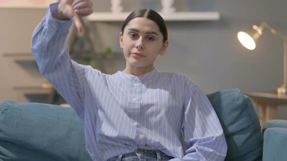 Portrait of Indian Woman Reacting to Loss on Smartphone