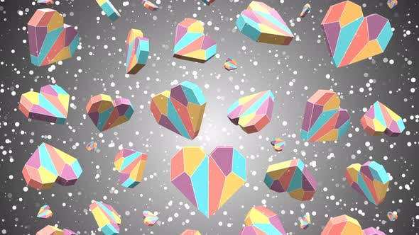 Polygonal Hearts alt