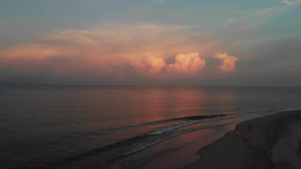 Sunrise Over the Pacific Ocean