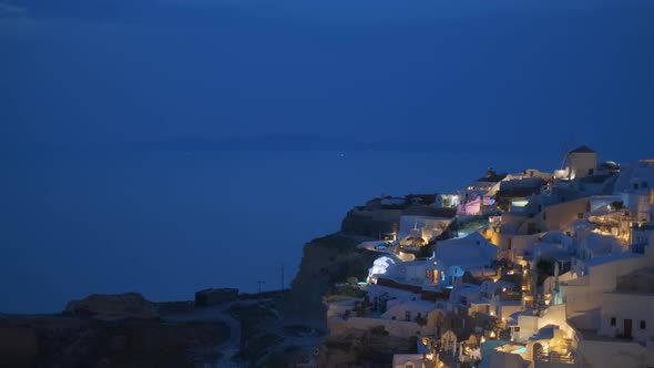 Famous Greek Tourist Destination Oia, Greece