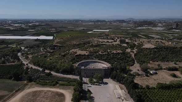 The Aspendos Antique Theatre of Antalya Turkey