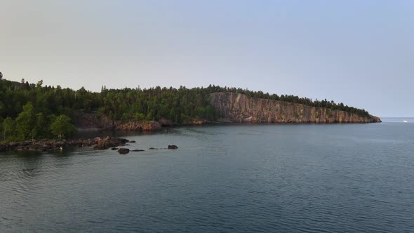 Aerial view of Tettegouche State Park in Lake Superior North Shore area, places worth visiting trave