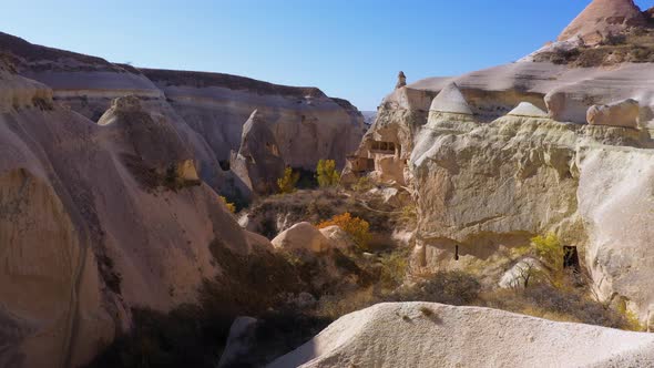 View of the Rock Formations on a Sunny Day.