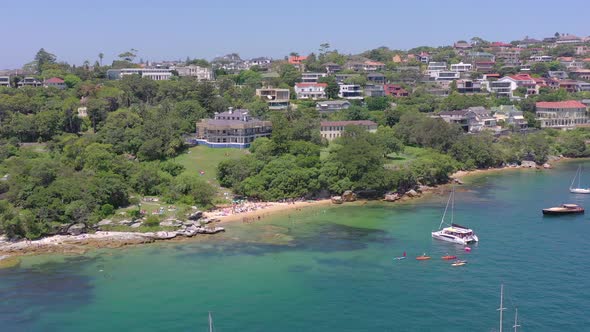 Milk Beach A Popular Swimming Spot in Sydney Harbour during the Summer