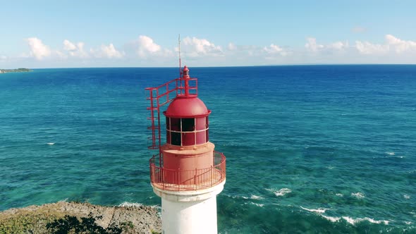 Coastal Lighthouse Near Sea