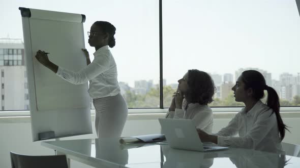 Multiethnic Businesswomen Discussing New Project