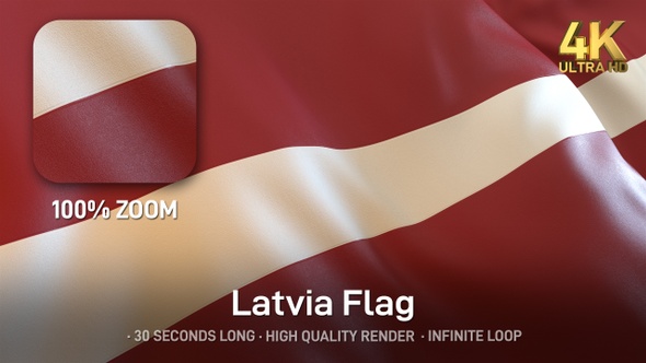 Latvia Flag - 4K